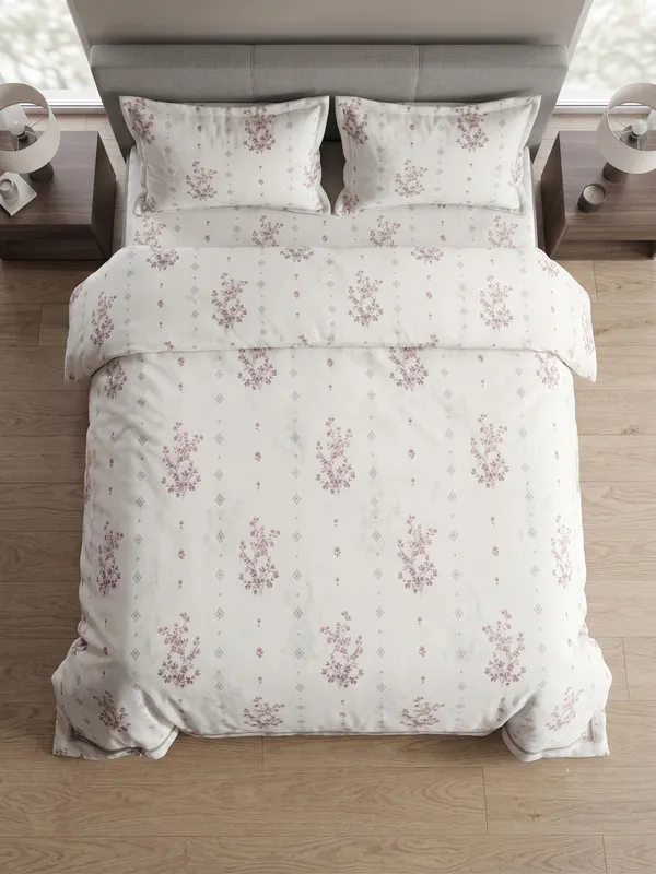DUVET_COVER_RUBEY-HOMECENT_Botanical_Floral_Duvet_Cover_with_Premium_Zipper_Closure-PINK_FLORAL