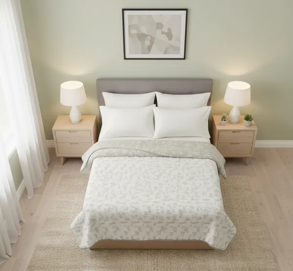 Dohar_Premium_100%_Cotton_Single_Bed_Wildflower_Meadow,_All_Season_Reversible_Blanket,_Soft,_Lightweight_And_Breathable_Ac_Dohar/Quilt/Blanket/For_Bed_Ash_Grey
