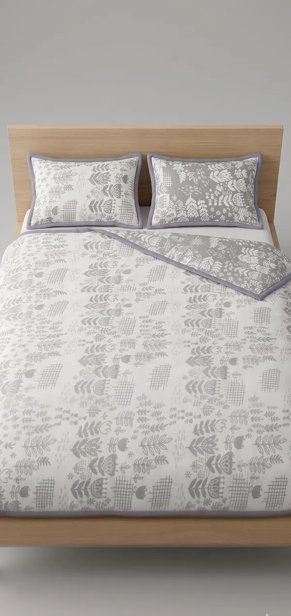 Dohar_Premium_100%_Cotton_Double_Bed_(Steel_Blue)_Wildflower_Meadow,_Reversible_Blanket,_Soft,_Lightweight_and_Breathable_Ac_Dohar/Quilt/Blanket/for_Bed,_Sofa_AC_Blanket_220x250_cm