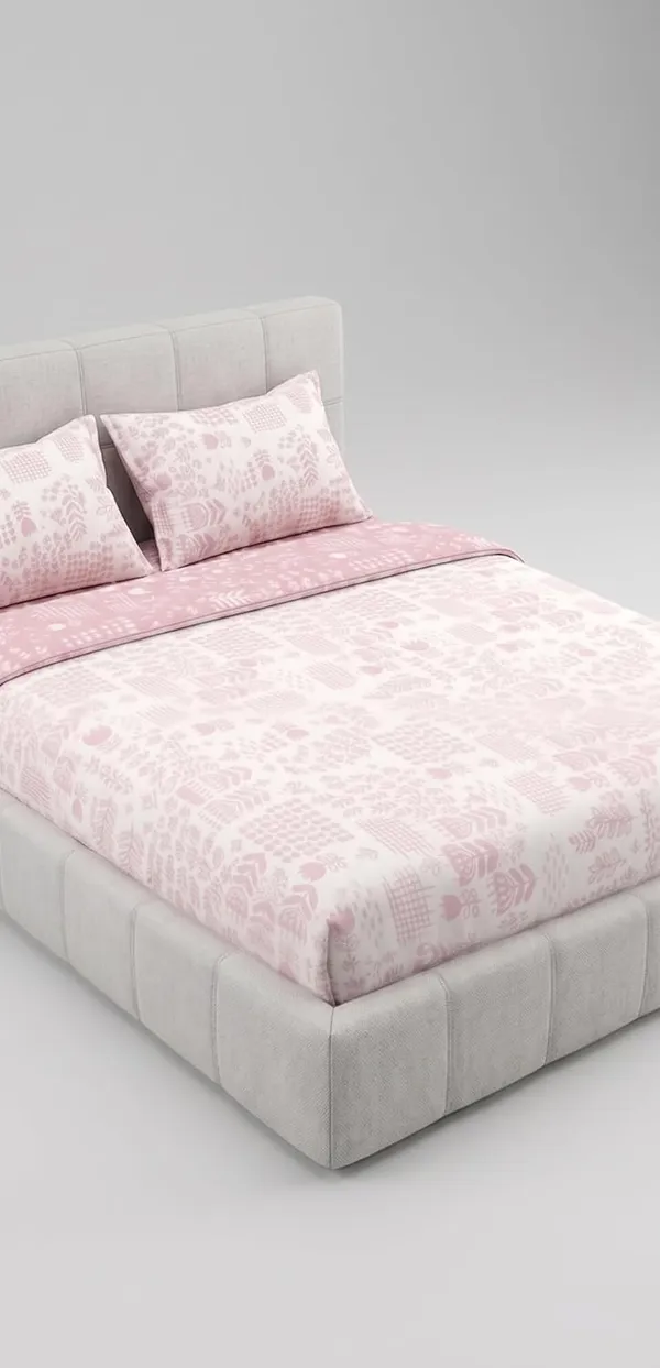 Dohar_Premium_100%_Cotton_Single_Bed_(Dusty_Rose)_Wildflower_Meadow,_Reversible_Blanket,_Lightweight_and_Breathable_Ac_Dohar/Quilt/Blanket/for_Bed,_Sofa_AC_Blanket_220x146_cm
