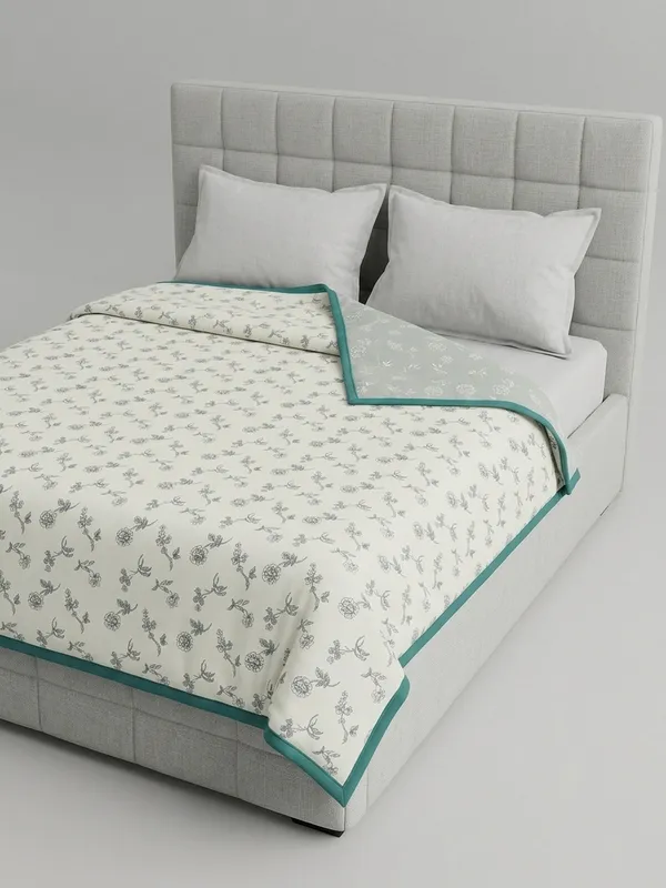 Botanical_Harmony_Cotton_Bedding_Set_Double_Bedsheet_Comforter_Lightweight,_Durable_&_Cozy_Ideal_For_Everyday_Use_&_Mild_Winter_,_Sage_Green