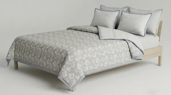 Dohar_Premium_100%_Cotton_Single_Bed_Delicate_Floral_&_Botanical,_All_Season_Reversible_Blanket,_Soft,_Lightweight_And_Breathable_Ac_Dohar/Quilt/Blanket/For_Bed_Charcoal_Grey