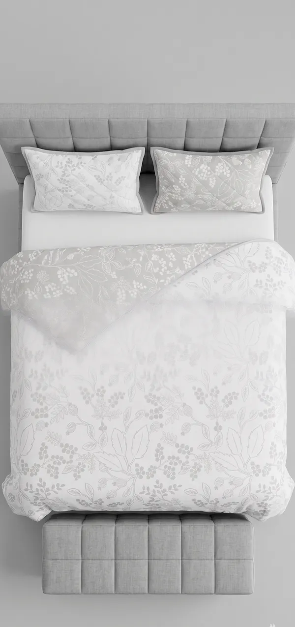 Dohar_Premium_100%_Cotton_Double_Bed_Taupe/Beige_Botanical_Floral,_All_Season_Reversible_Blanket,Lightweight_&_Breathable_Blanket_for_Bed,_Sofa_AC_Blanket_220x250cm