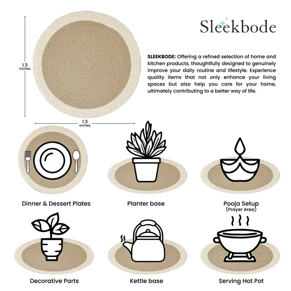 Set_Of_4_Beige-Off_White_Table_Mat_Cotton_Bed_Side_Cotton_Round_Shape_Placemat_Side_Table_Cover_Round_Table_Placemat_For_Dining_Table