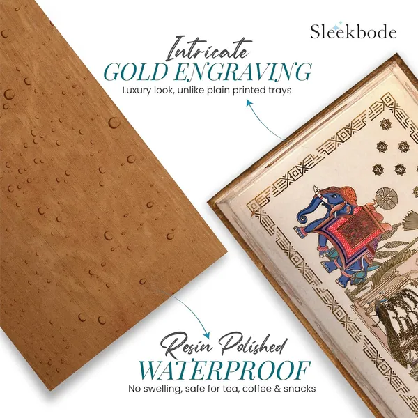 Gold_Engraved_Wooden_Serving_Tray_Set_of_3_Enamel_Coated_Waterproof_Rectangular_Trays_with_Gold_Engraving_Tea,_Snacks_&_Dining_Table_Decor_Home_&_Kitchen_Decorative_Center_Table_Trays