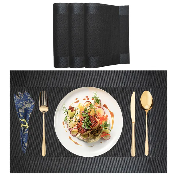 Set_of_4_Pcs_Black_PVC_Table_Mat_Waterproof_Heat_Resistant_Mats_Bed_Side_Table_Placemats_Foodmat_For_Dining_Table_Accessories_Mats