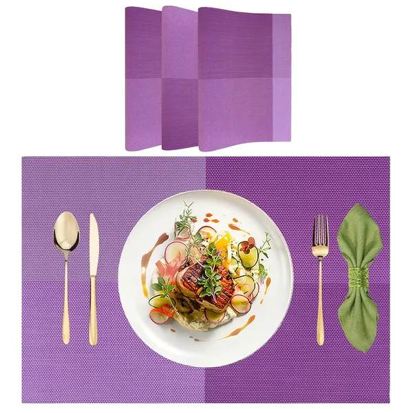 Set_of_4_Pcs_Purple_PVC_Dining_Table_Mats_Waterproof_Placemats_For_Dining_Table_Heat_Resistant_Mats_For_Dining_Table_Accessories_Bed_Side_Table_Mats_Table_Placemats_Dining_Table_Cover_Foodmat