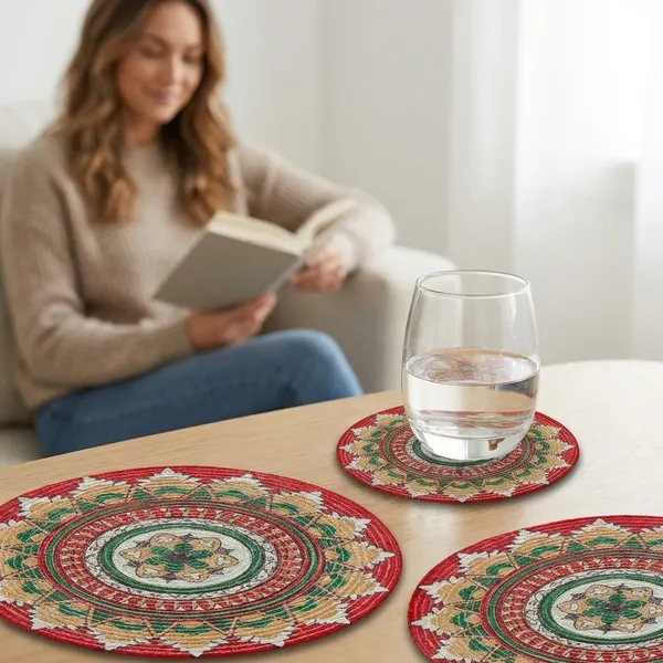 Set_Of_4_pcs_Multicolor_Mandala_Cotton_Table_Mat_Bed_Side_Round_Shape_Side_Table_Placemat_Placemat_For_Dining_Table