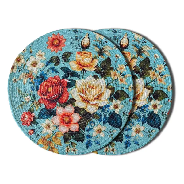 Set_of_2_Pcs_Red_Rose_Flower_Table_Mat_Placemat_For_Dining_Table_Cotton_Bed_Side_Table_Mat_Round_Shape_Placemat_Side_Table_Cover