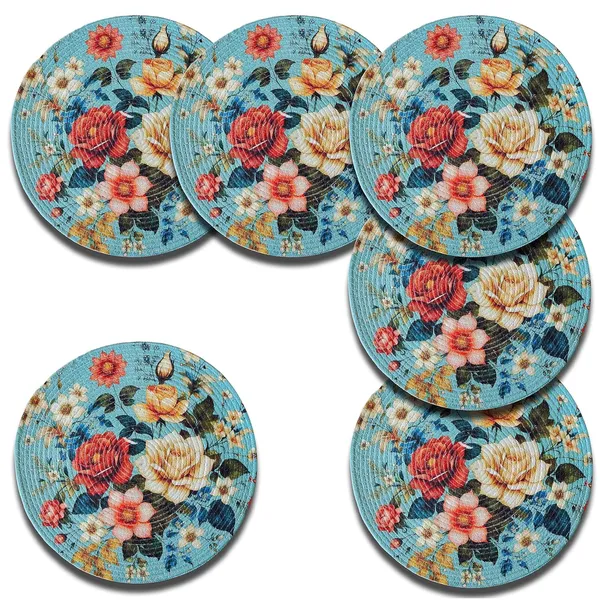 Set_of_6_Pcs_Red_Rose_Flower_Table_Mat_Placemat_For_Dining_Table_Cotton_Bed_Side_Table_Mat_Round_Shape_Placemat_Side_Table_Cover