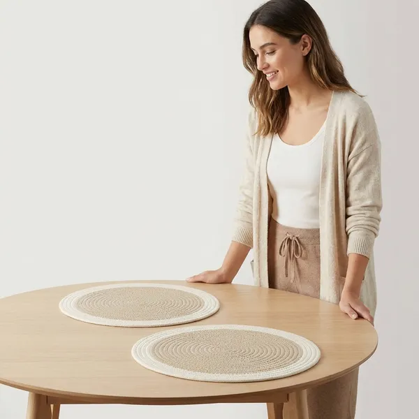 Set_Of_2_Pcs_Beige-Off_White_Table_Mat_Cotton_Bed_Side_Cotton_Round_Shape_Placemat_Side_Table_Cover_Round_Table_Placemat_For_Dining_Table