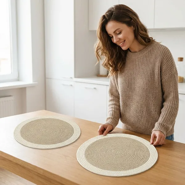 Set_Of_6_Pcs_Beige-Off_White_Table_Mat_Cotton_Bed_Side_Cotton_Round_Shape_Placemat_Side_Table_Cover_Round_Table_Placemat_For_Dining_Table