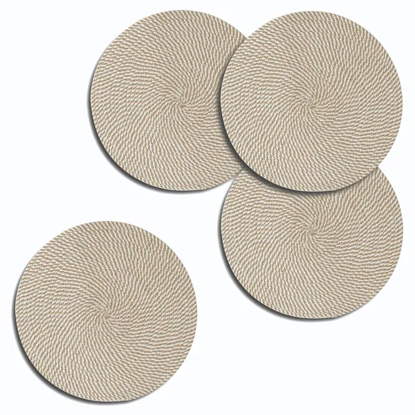 Set_Of_4_Pcs_Beige_&_Off-White_Mix_Cotton_Table_Mat_Bed_Side_Round_Shape_Placemat_Side_Table_Placemat_For_Dining_Table