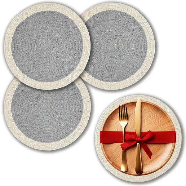 Set_Of_4_Grey-Off_White_Table_Mat_Cotton_Bed_Side_Cotton_Round_Shape_Placemat_Side_Table_Cover_Round_Table_Placemat_For_Dining_Table