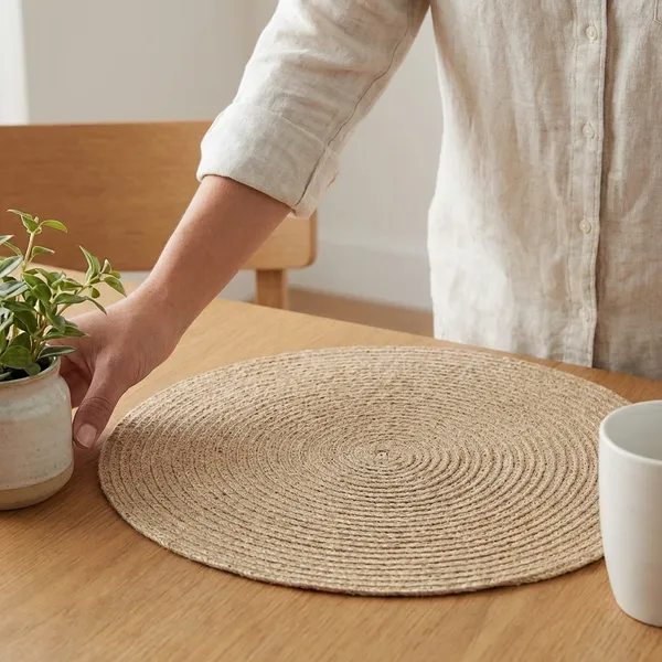Set_of_4_Pcs_Beige_Cotton_Table_Mat_Bed_Side_Round_Shape_Placemat_Side_Table_Cover_Table_Placemat_For_Dining_Table