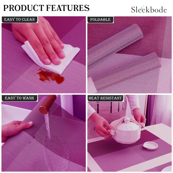 Set_of_4_Pcs_Purple_PVC_Dining_Table_Mats_Waterproof_Placemats_For_Dining_Table_Heat_Resistant_Mats_For_Dining_Table_Accessories_Bed_Side_Table_Mats_Table_Placemats_Dining_Table_Cover_Foodmat