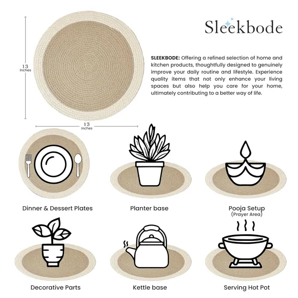 Set_Of_6_Pcs_Beige-Off_White_Table_Mat_Cotton_Bed_Side_Cotton_Round_Shape_Placemat_Side_Table_Cover_Round_Table_Placemat_For_Dining_Table
