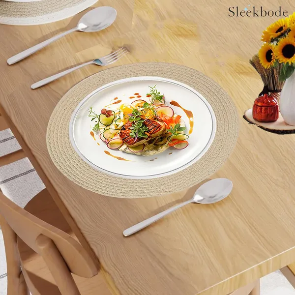 Set_of_4_Pcs_Beige_Cotton_Table_Mat_Bed_Side_Round_Shape_Placemat_Side_Table_Cover_Table_Placemat_For_Dining_Table