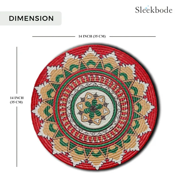 Set_Of_4_pcs_Multicolor_Mandala_Cotton_Table_Mat_Bed_Side_Round_Shape_Side_Table_Placemat_Placemat_For_Dining_Table