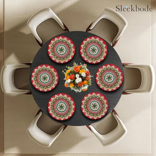 Set_Of_4_pcs_Multicolor_Mandala_Cotton_Table_Mat_Bed_Side_Round_Shape_Side_Table_Placemat_Placemat_For_Dining_Table