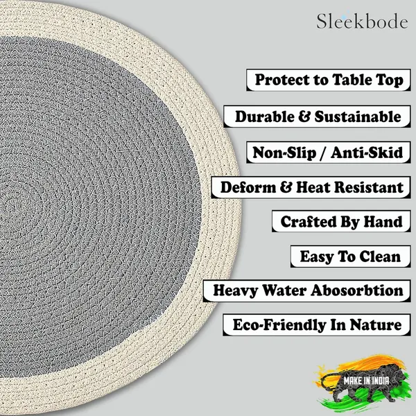 Set_Of_2_Grey-Off_White_Table_Mat_Cotton_Bed_Side_Cotton_Round_Shape_Placemat_Side_Table_Cover_Round_Table_Placemat_For_Dining_Table
