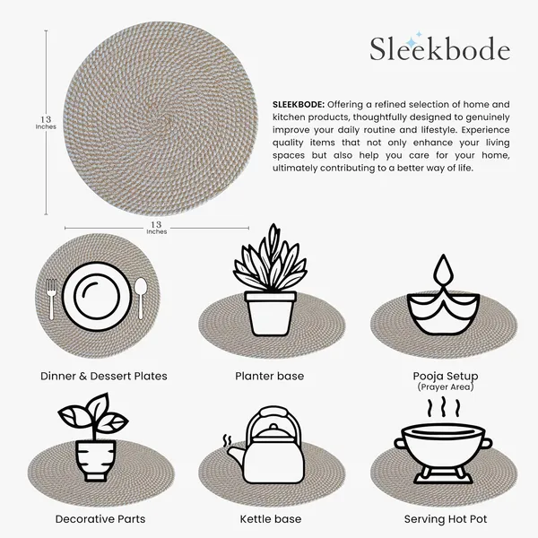 Set_Of_6_Pcs_Beige_&_Off-White_Mix_Cotton_Table_Mat_Bed_Side_Round_Shape_Placemat_Side_Table_Placemat_For_Dining_Table