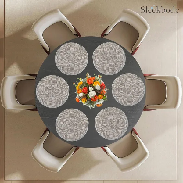 Set_Of_2_Pcs_Beige_&_Off-White_Mix_Cotton_Table_Mat_Bed_Side_Round_Shape_Placemat_Side_Table_Placemat_For_Dining_Table