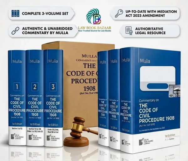Mulla_COMMENTARY_ON_THE_CODE_OF_CIVIL_PROCEDURE,_1908_(Set_of_3_Volumes)