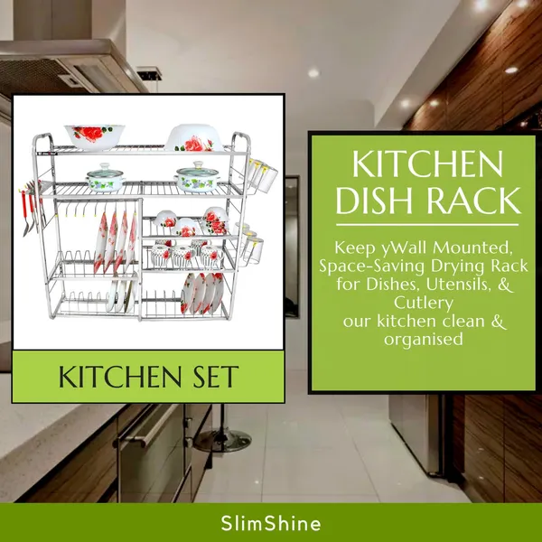 Silver_5_Shelf_Wall_Mount_Dish_Rack_Stainless_Steel_Kitchen_Organizer_For_Plates_Bowls_Utensils_30_X_32_Inch