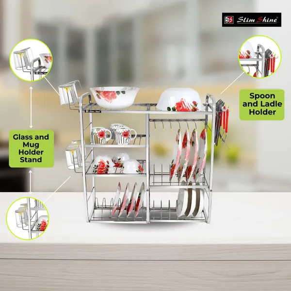 Silver_Kitchen_Dish_Rack_4_Tier_Shelf_Wall_Mount_Stainless_Steel_Plate_Utensil_Drying_Rack_Space_Saving_Storage_For_Plates_Bowls_Cups