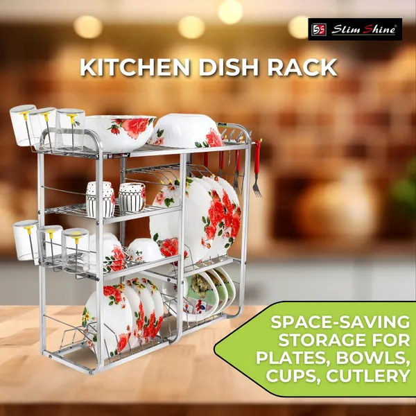 Silver_Kitchen_Dish_Rack_4_Tier_Shelf_Wall_Mount_Stainless_Steel_Plate_Utensil_Drying_Rack_Space_Saving_Storage_For_Plates_Bowls_Cups