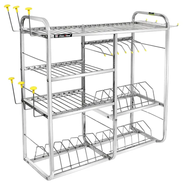 Silver_Kitchen_Dish_Rack_4_Tier_Shelf_Wall_Mount_Stainless_Steel_Plate_Utensil_Drying_Rack_Space_Saving_Storage_For_Plates_Bowls_Cups