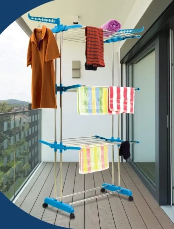Blue_Stainless_Steel_4_Tier_Clothes_Drying_Stand_Foldable_Laundry_Rack_Indoor_Outdoor_Balcony_Space_Saver