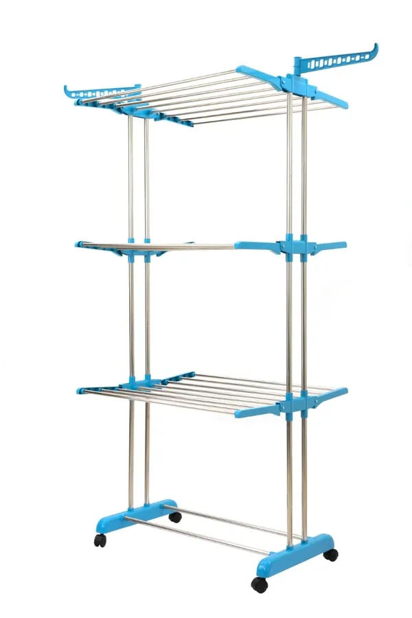 Blue_Stainless_Steel_4_Tier_Clothes_Drying_Stand_Foldable_Laundry_Rack_Indoor_Outdoor_Balcony_Space_Saver