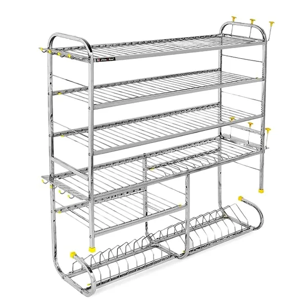 Silver_6_Shelf_Rack_Multi-Functional_Plate_And_Spoon_Storage_Solution_For_Effortless_Access