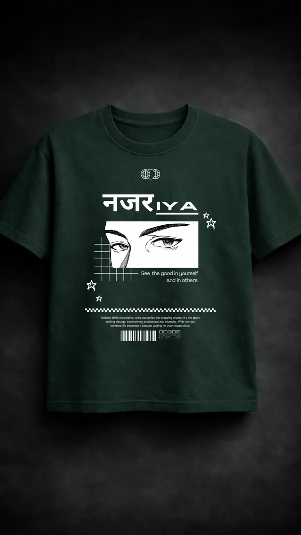 Green_Cotton_Oversized_Nazar_Anime_Graphic_Print_T-Shirt_For_Unisex