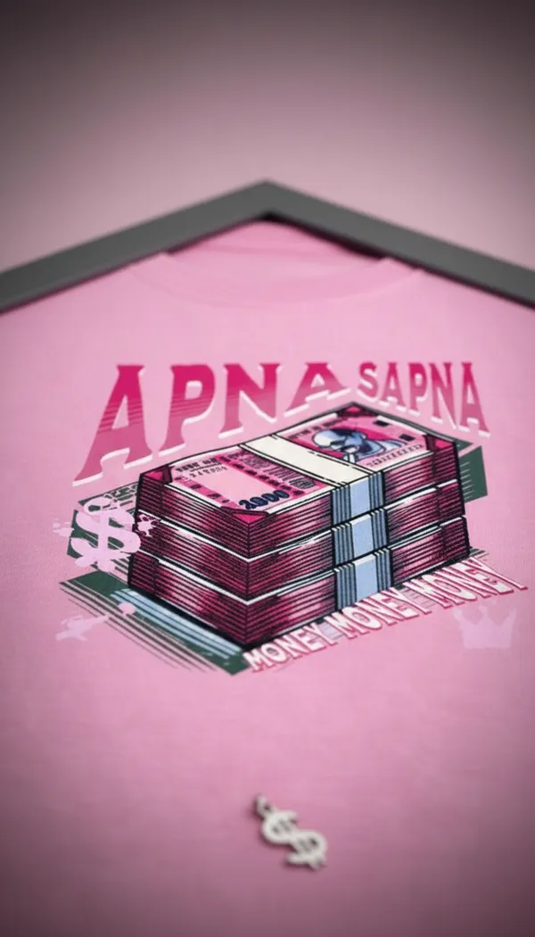 Pink_Cotton_Regular_Fit_Apna_Sapna_Graphic_T-Shirt_For_Unisex