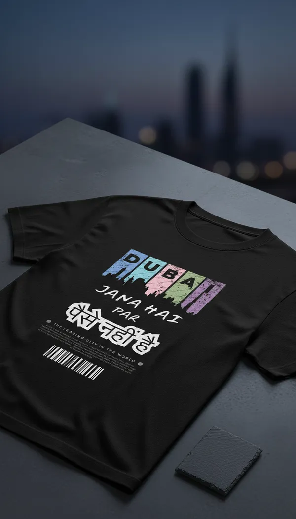 Black_Cotton_Graphic_T-Shirt_For_Unisex