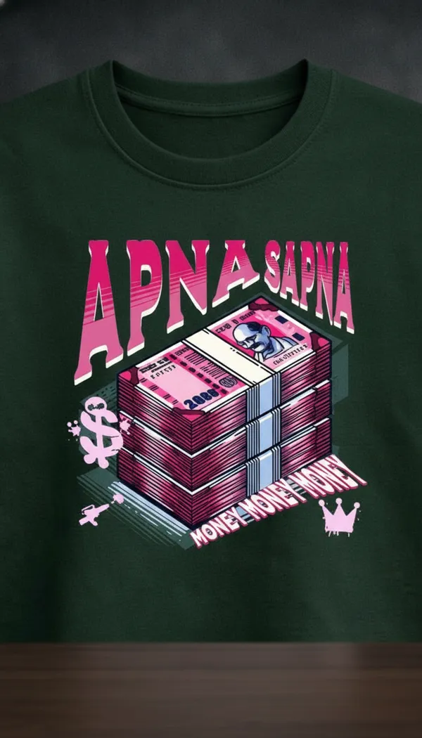 Green_Cotton_Graphic_T-Shirt_For_Unisex