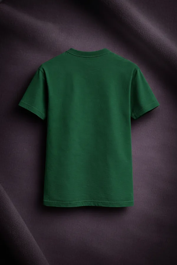 Green_Cotton_Regular_Fit_Plain_Crew_Neck_T-Shirt_For_Unisex