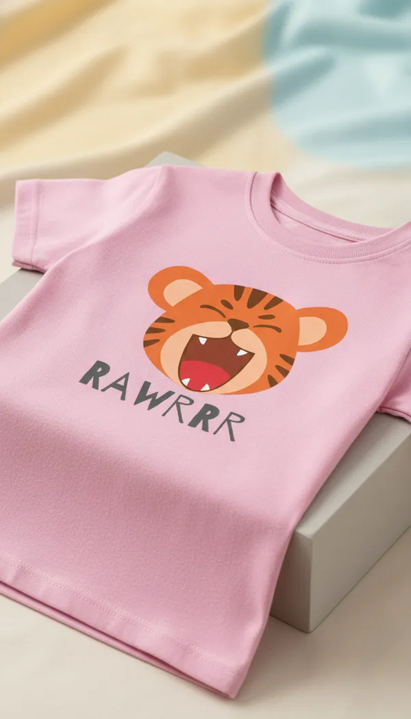 Pink_Cotton_Regular_Fit_Tiger_Print_T-Shirt_For_Kids