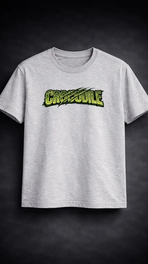 Grey_Cotton_Regular_Fit_Crocodile_Graphic_T-Shirt_For_Unisex