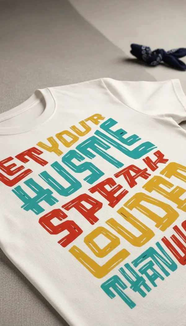 White_Cotton_Regular_Fit_Hustle_Motivational_Graphic_T-Shirt_For_Unisex