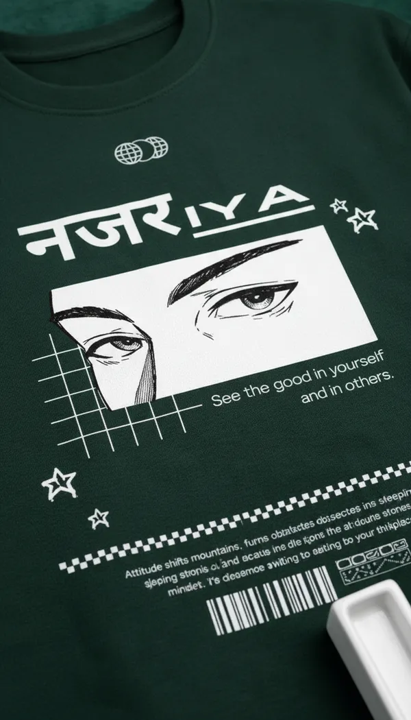 Green_Cotton_Oversized_Nazar_Anime_Graphic_Print_T-Shirt_For_Unisex