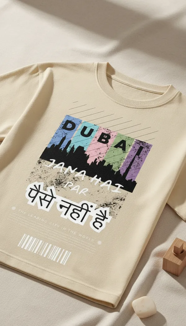 Beige_Cotton_Regular_Fit_Dubai_Graphic_Print_T-Shirt_For_Unisex