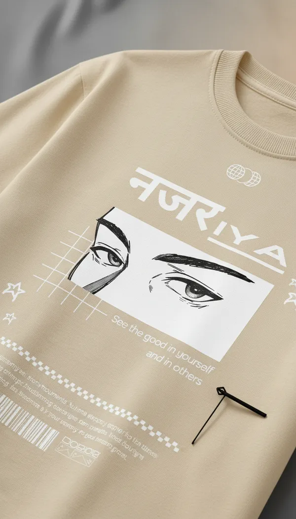 Beige_Cotton_Oversized_Anime_Nazariya_Graphic_T-Shirt_For_Unisex