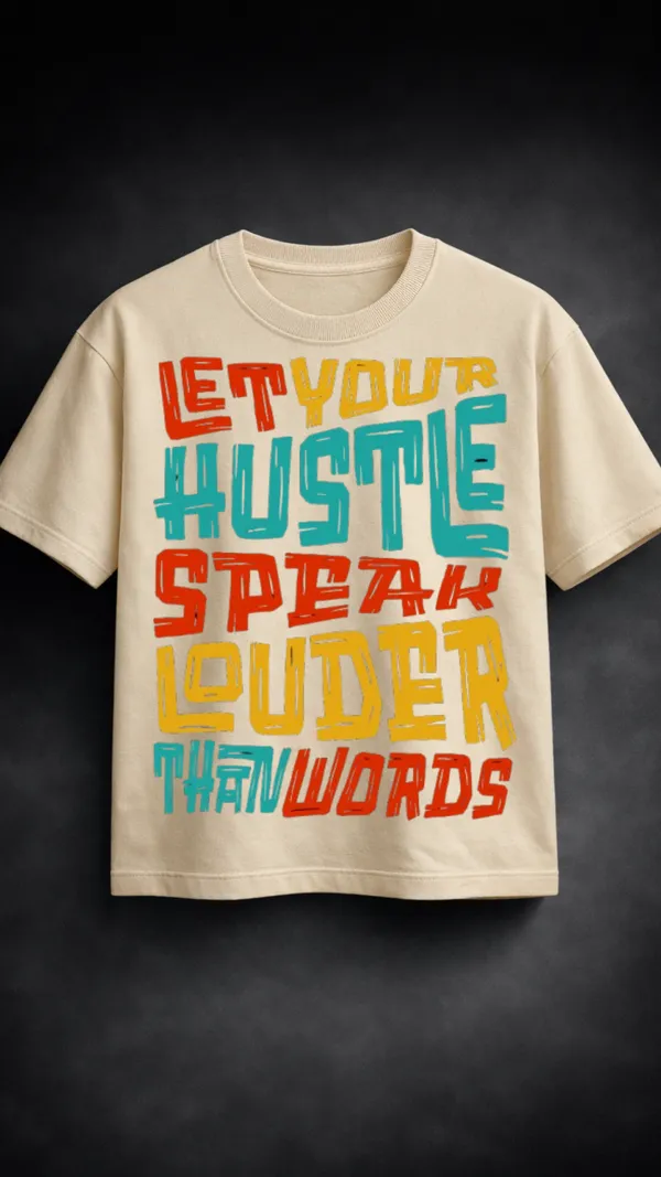 Beige_Cotton_Regular_Fit_Hustle_Motivational_Graphic_T-Shirt_For_Unisex