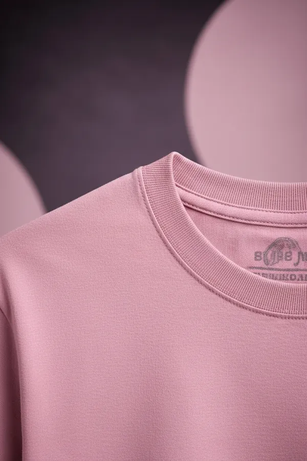 Pink_Cotton_Regular_Fit_Plain_Round_Neck_T-Shirt_For_Unisex