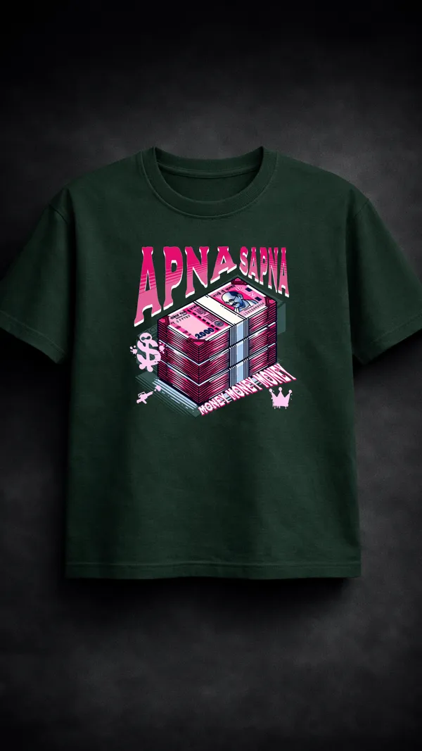 Green_Cotton_Graphic_T-Shirt_For_Unisex