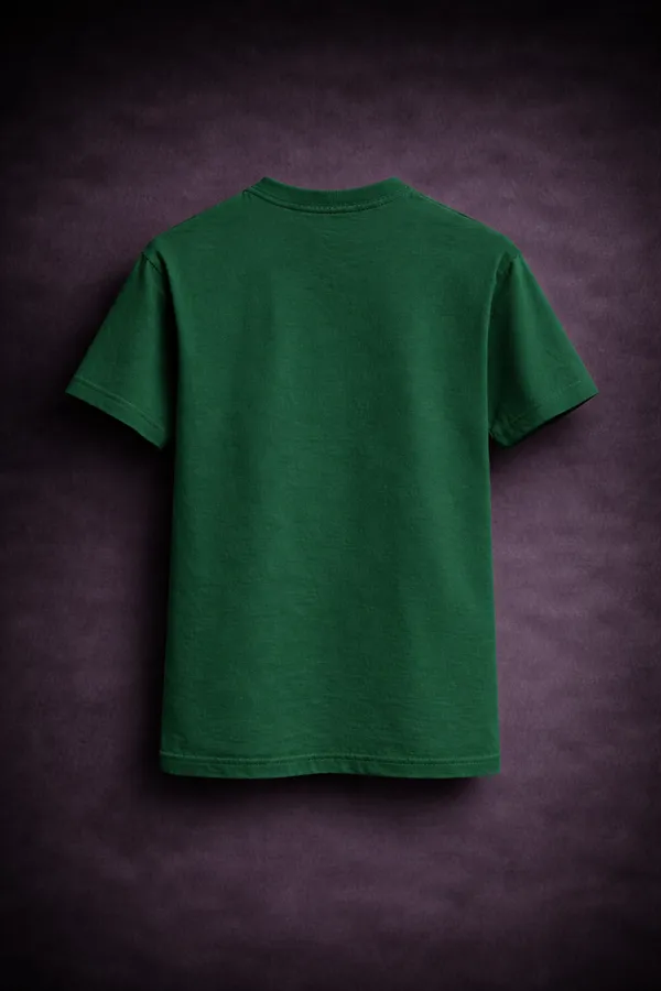 Green_Cotton_Regular_Fit_Plain_Crew_Neck_T-Shirt_For_Unisex